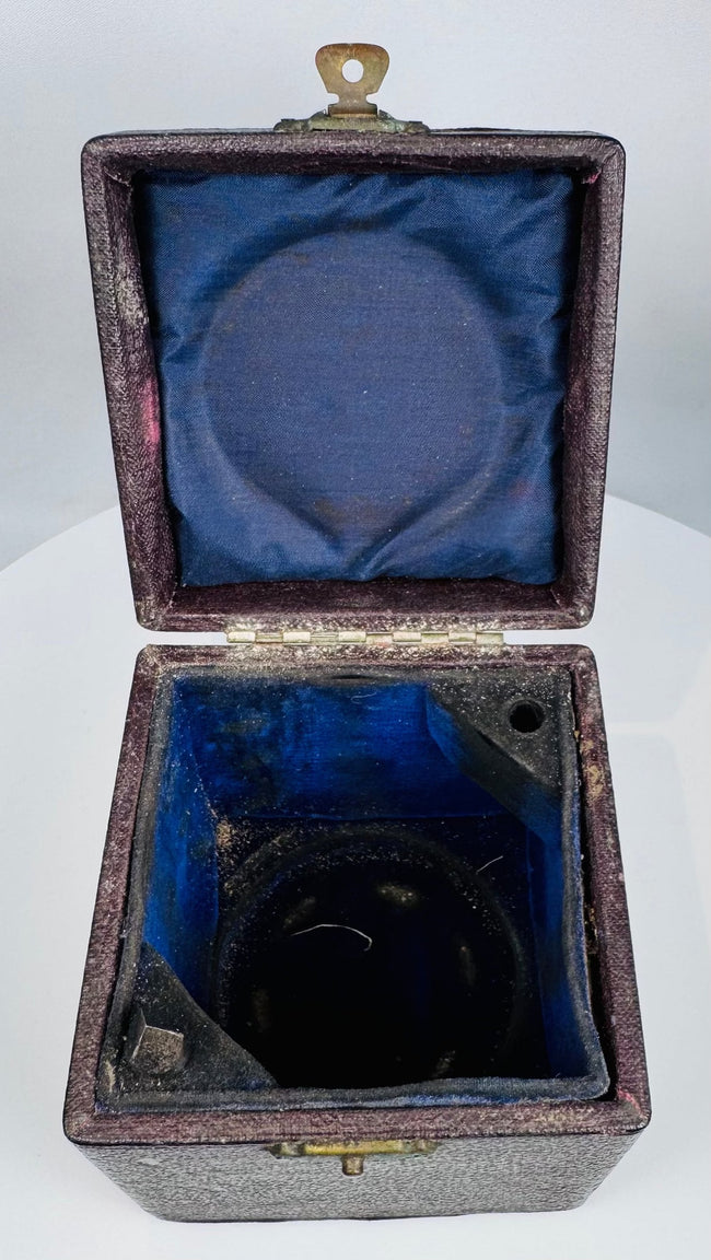 Original contact adaptors stored beside a British mechanical tachometer