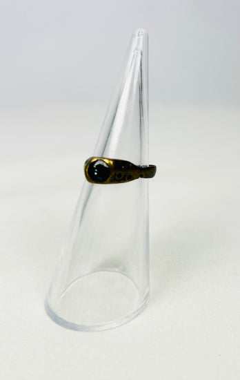 Early Byzantine copper-alloy ring with geometric motif