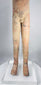 Ancient Han funerary figure with weathered cream surface and mineral encrustation