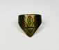 Ancient brass thumb guard with engraved motifs