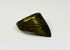 Pointed-front brass thumb ring with green oxidation