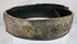 Historic Southern Russian wedding belt displaying repeating geometric brass elements and polished orange Cornelian cabochons.