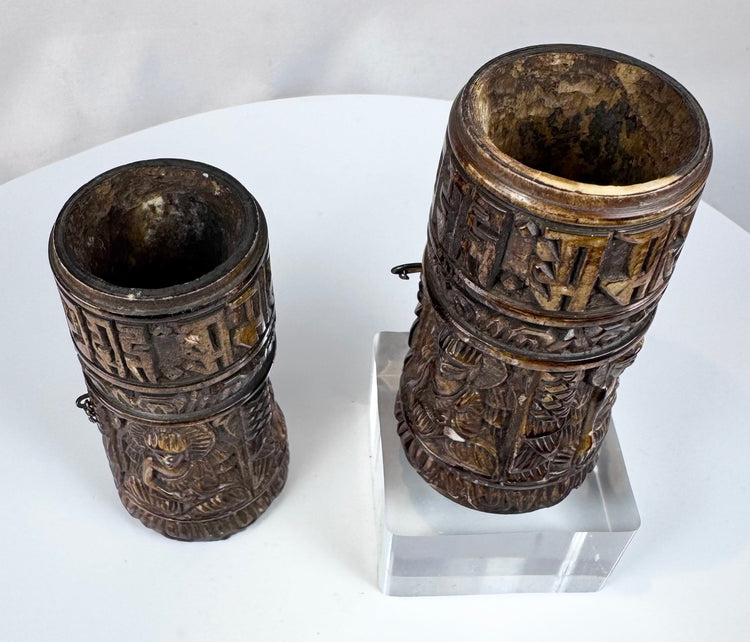 Tibetan Buddhist human bone ritual objects representing themes of prayer, impermanence, devotion, and the cycle of life and death.