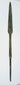 Early Bronze Age Cypriot bronze spearhead dating to circa 2500–1900 BCE, with a leaf-shaped blade, raised central ridge, straight tang, and ancient burial patina.