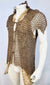 Side view of Mindanao mail armour showing its peaked protective shoulder