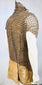 Detail of worn leather fastenings on historic Philippine Moro armour