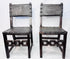 Matched pair of Spanish Baroque leather chairs dating circa 1650–1700