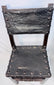 Late 1600s Spanish walnut seating with original-style studded leather panels