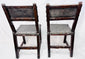 Spanish Baroque chairs featuring carved and pierced front stretchers
