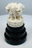Miniature Indian Lion Capital sculpture with four back-to-back lions