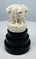 Vintage Indian four-lion national emblem miniature sculpture
