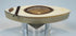 Antique British bone toothpick case with oval hairwork compartment