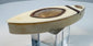 Open Georgian toothpick case revealing its shallow fitted interior