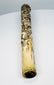 Japanese carved bone parasol, cane or decorative sword fitting from the Meiji period