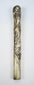 Antique Japanese bone handle with naturally aged cream patina and incised decoration