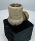 Indigenous North American carved stone smoking pipe with detachable stem socket