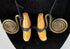Traditional Naga hunting status ornament with symmetrical concentric brass spirals