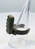 Roman Imperial bronze key ring with visible historic repair at the key attachment