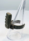 Roman Imperial bronze key ring with visible historic repair at the key attachment