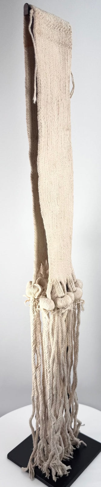 Detail of the tightly woven cotton band on a Hopi-attributed child’s rain sash