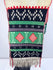 Southwestern Pueblo ceremonial textile with red, turquoise, black and purple patterns