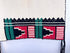 Historic American Southwest ceremonial kilt with black borders and stepped geometric patterns