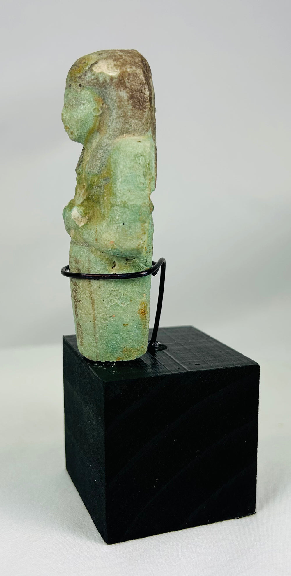 Authentic ancient Egyptian burial figurine used to perform labor in the afterlife