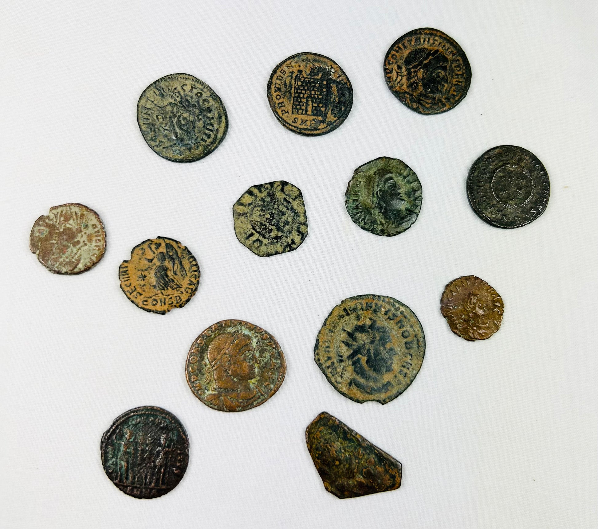 3rd–4th century Roman coin front side featuring imperial bust and inscription