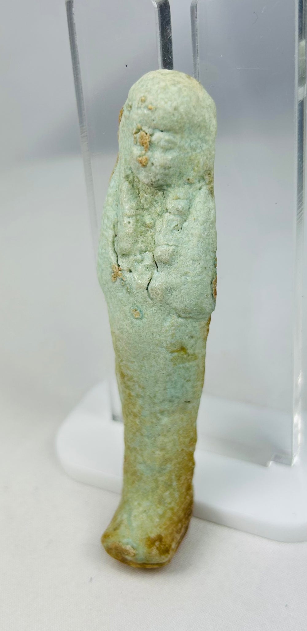 Late Period to Ptolemaic Ushabti funerary servant figure with crossed arms