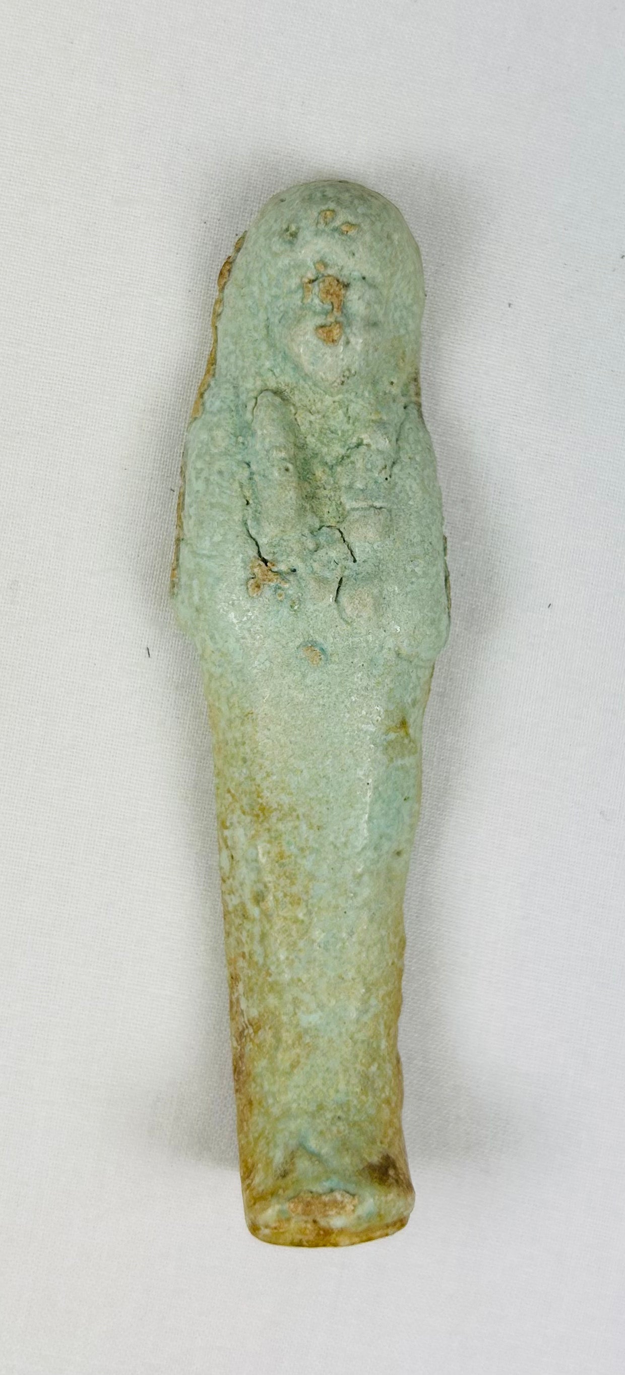 Small Ancient Egyptian funerary Ushabti figure dating circa 664–300 BCE