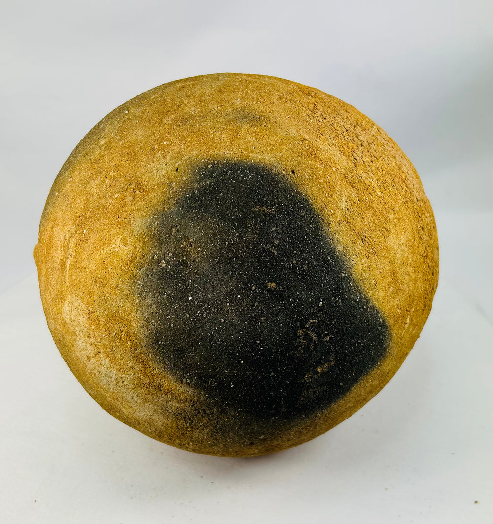 West African spiritual terracotta vessel with crocodile symbolism from Mali