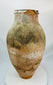 Authentic Byzantine Aegean Sea amphora with aged surface wear and ocean-related encrustation