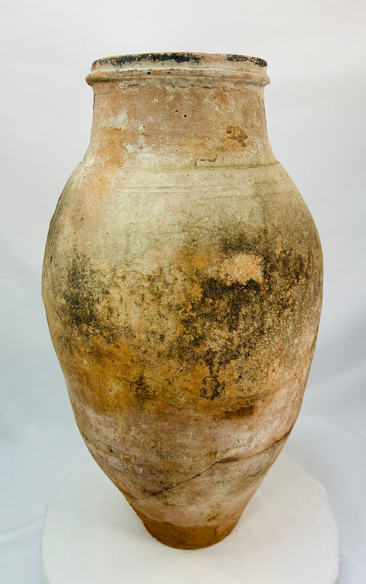 Byzantine trade storage vessel used for grain, wine, or oil with shipwreck-associated patina