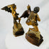Spanish Colonial or European carved angel figures with worn gilded surfaces