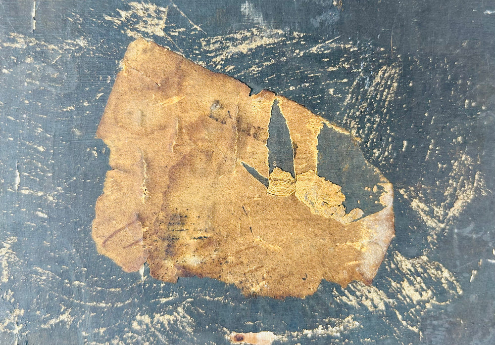 Antique Catholic devotional painting featuring St. Catherine, executioner, and burning martyrs