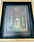 Late 19th century Russian Orthodox devotional panel with gilt highlights