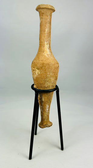 Roman Imperial personal oil container with slender silhouette and beautiful ancient surface patina