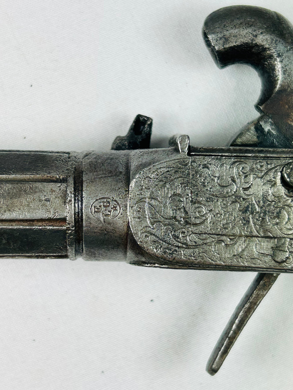 Extremely rare Continental European disguised defense set with percussion pistol and dagger