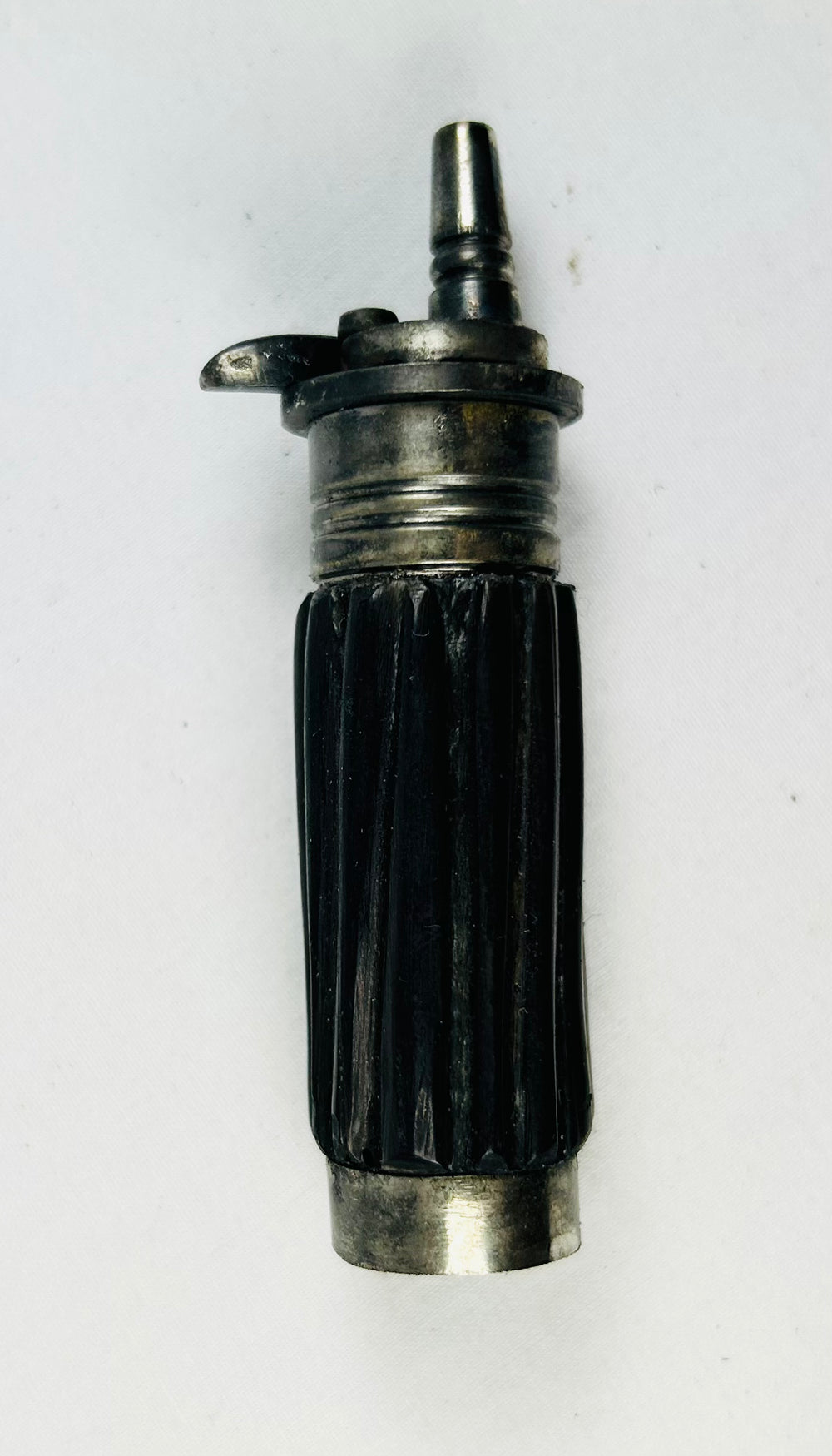 European velvet “book” case concealing percussion pistol, stiletto dagger, flask, and ramrod