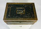 Historic painted iron strongbox with complete U.S. and British naval and military archive inside