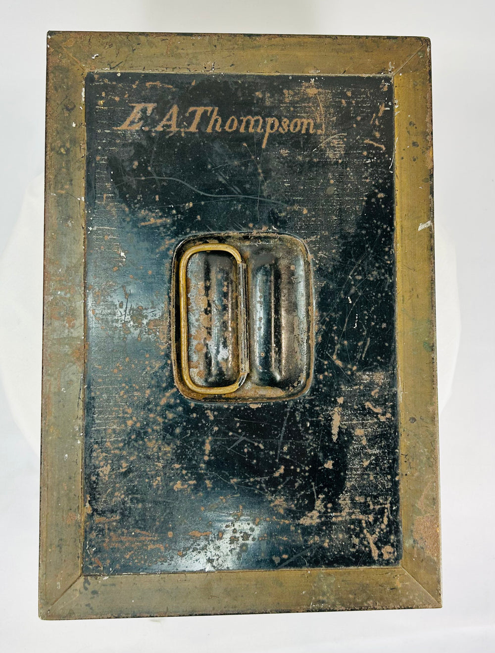 Rare military family archive preserved in original 19th-century iron strongbox with key