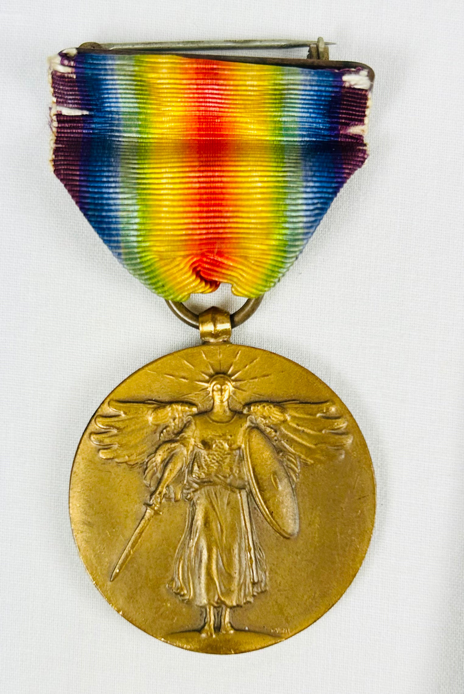 Historic iron strongbox preserving medals, documents, Bible, photographs, and relics