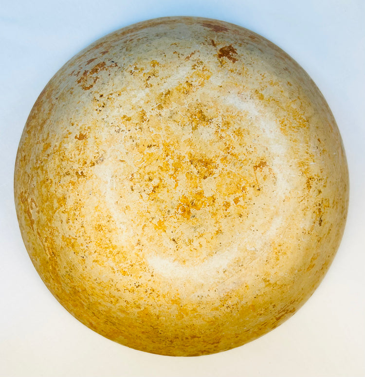 Ancient West Mexico archaeological pottery bowl photographed underside view