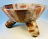 Authentic Pre-Columbian ceramic bowl with three hollow support legs
