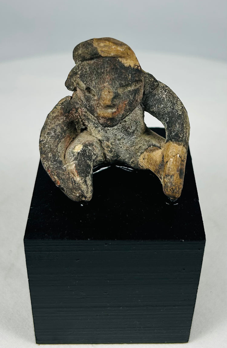 West Mexico terracotta burial figure with defined brow and facial character, circa 300 BCE–300 CE
