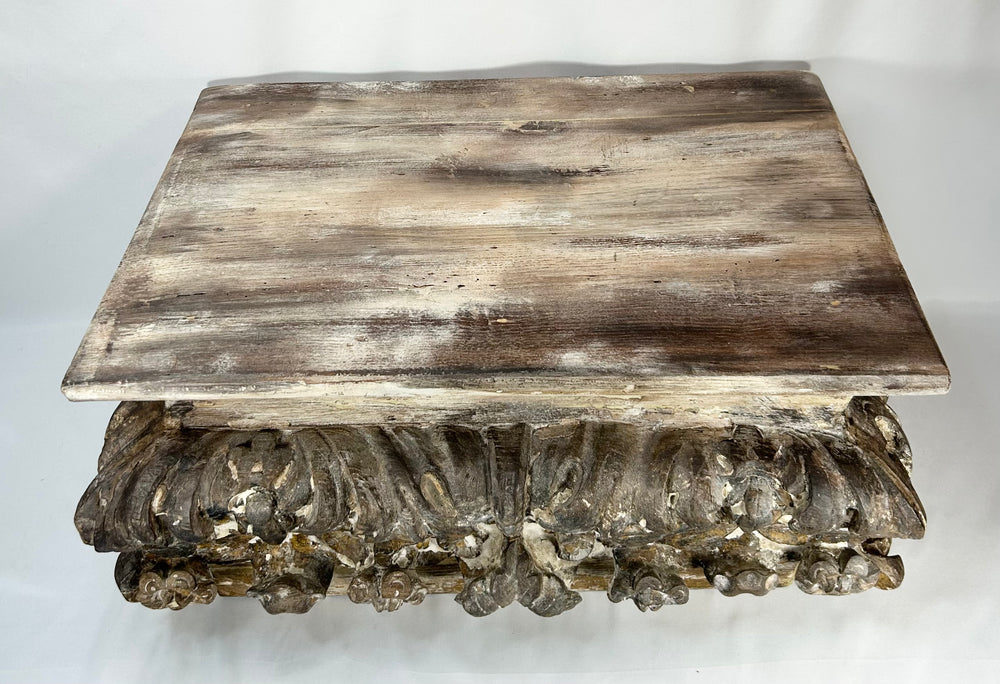 18th–19th century European carved wooden architectural element converted to display stand