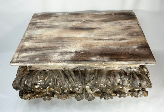 18th–19th century European carved wooden architectural element converted to display stand