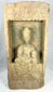 Early Chinese Buddhist terracotta brick with haloed Buddha figure