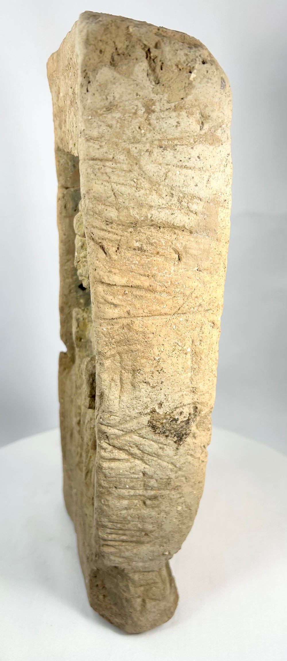 Ancient Chinese Buddha relief brick carved in terracotta