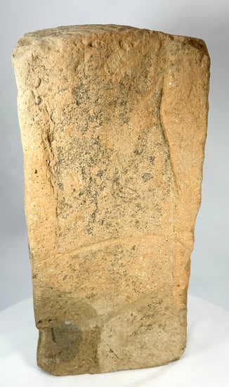 Northern Wei Buddhist temple brick with seated Buddha sculpture